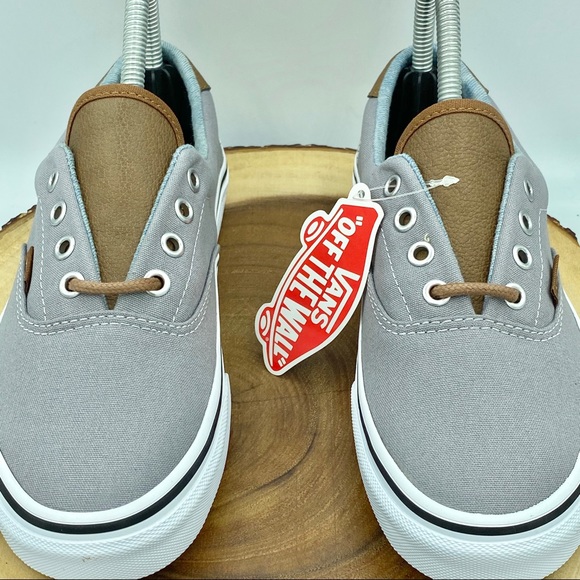 VANS ERA 59 Canvas & Leather Frost Gray/Acid Denim - Picture 6 of 15